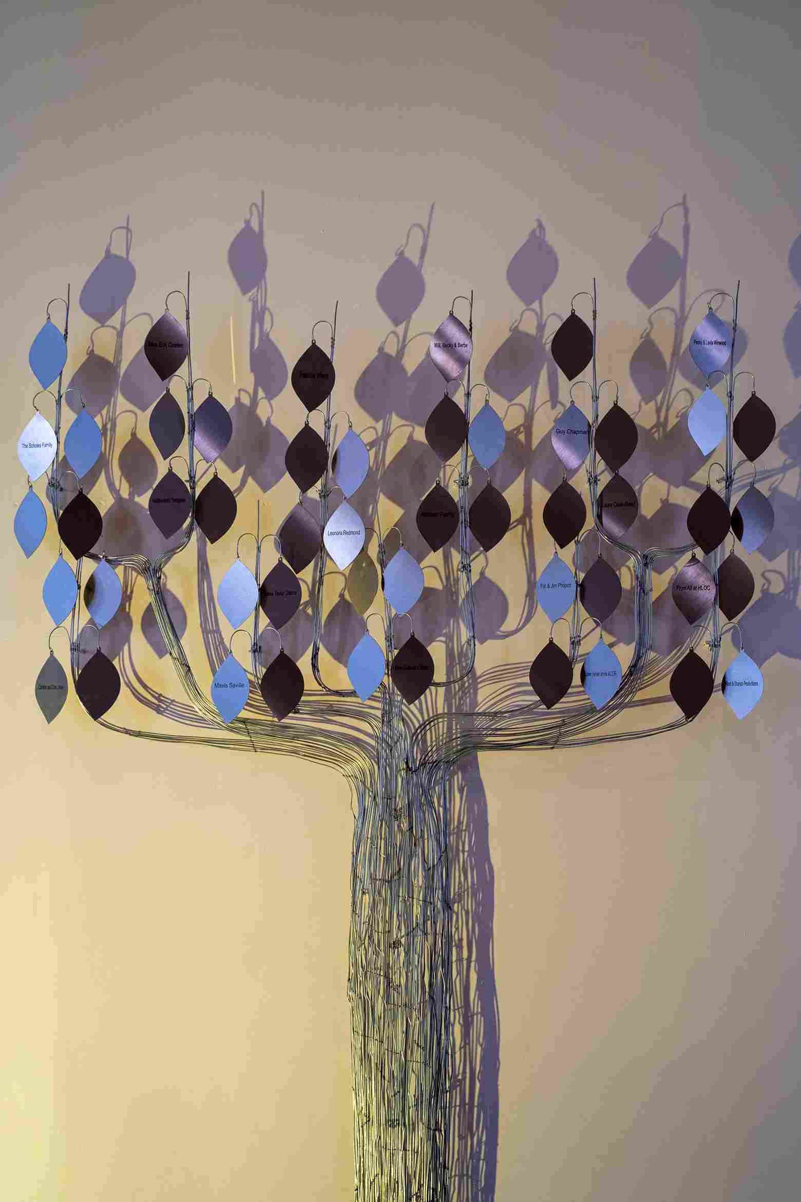 The Tree - a wire structure created by one of our Artist in Residence. 